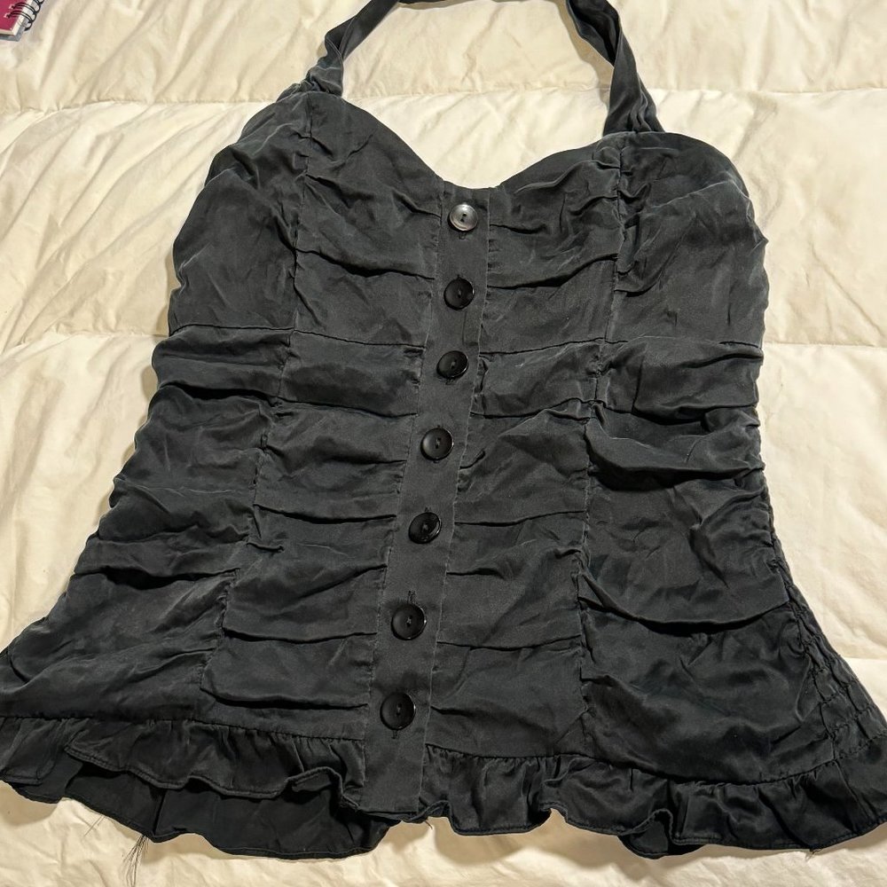 INC International Black Halter Top